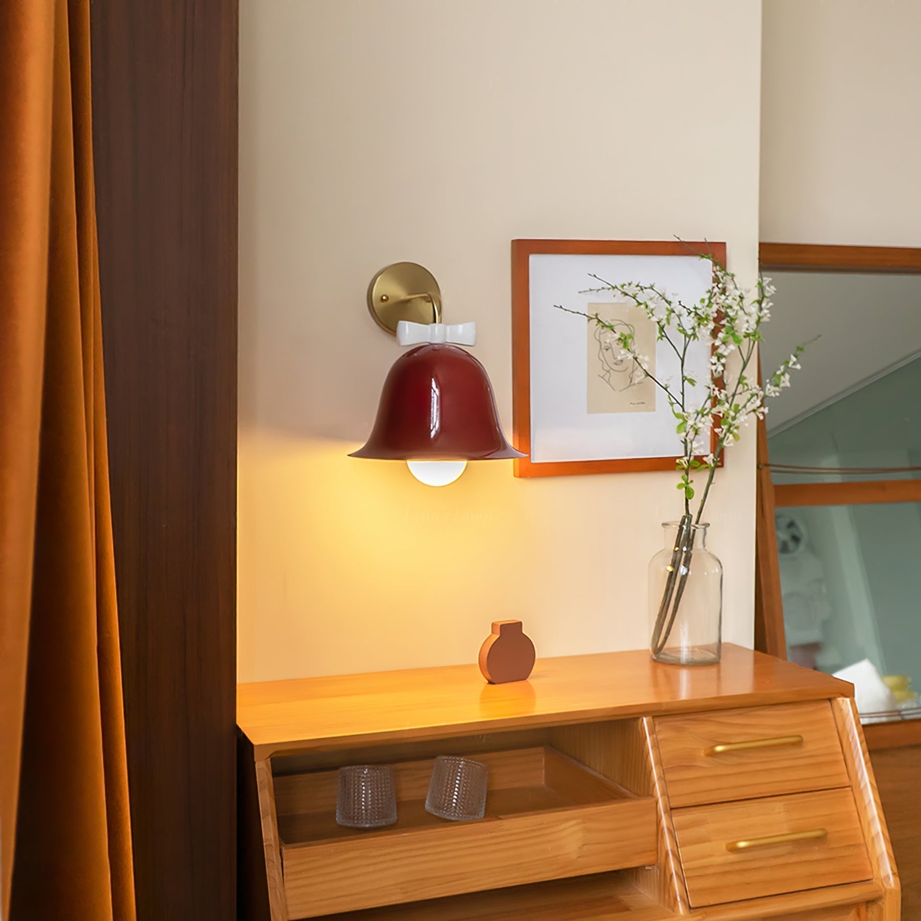 Elegant LED-vägglampa - Raffinerad glaslampa för sofistikerade utrymmen