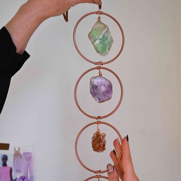 Spirituell kristallbalansskulptur - Lugn energiprydnad