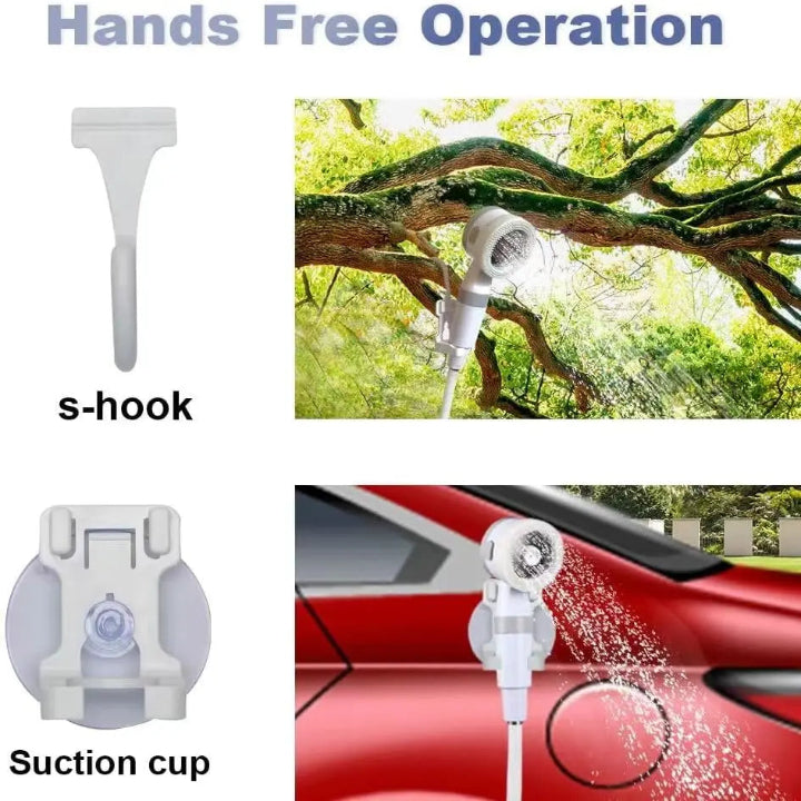 Handhållen campingdusch – Enkel rengöringslösning för bilar och utomhusbruk