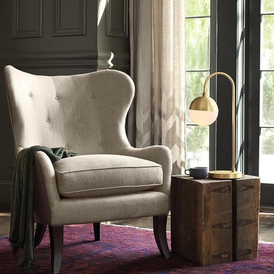 Jordfärgad bordslampa - Modern accentbelysning för heminredning