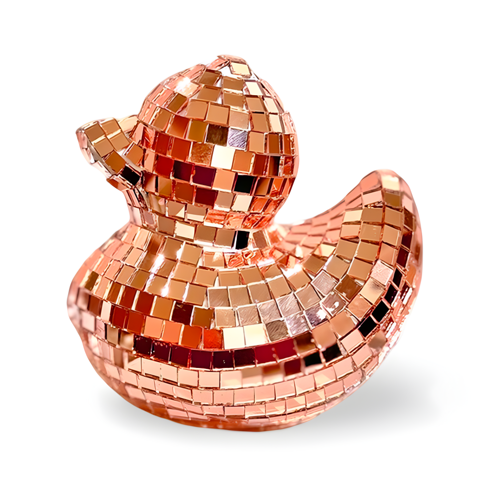 Artisan Duck Discospegel – Rolig dekorativ accent
