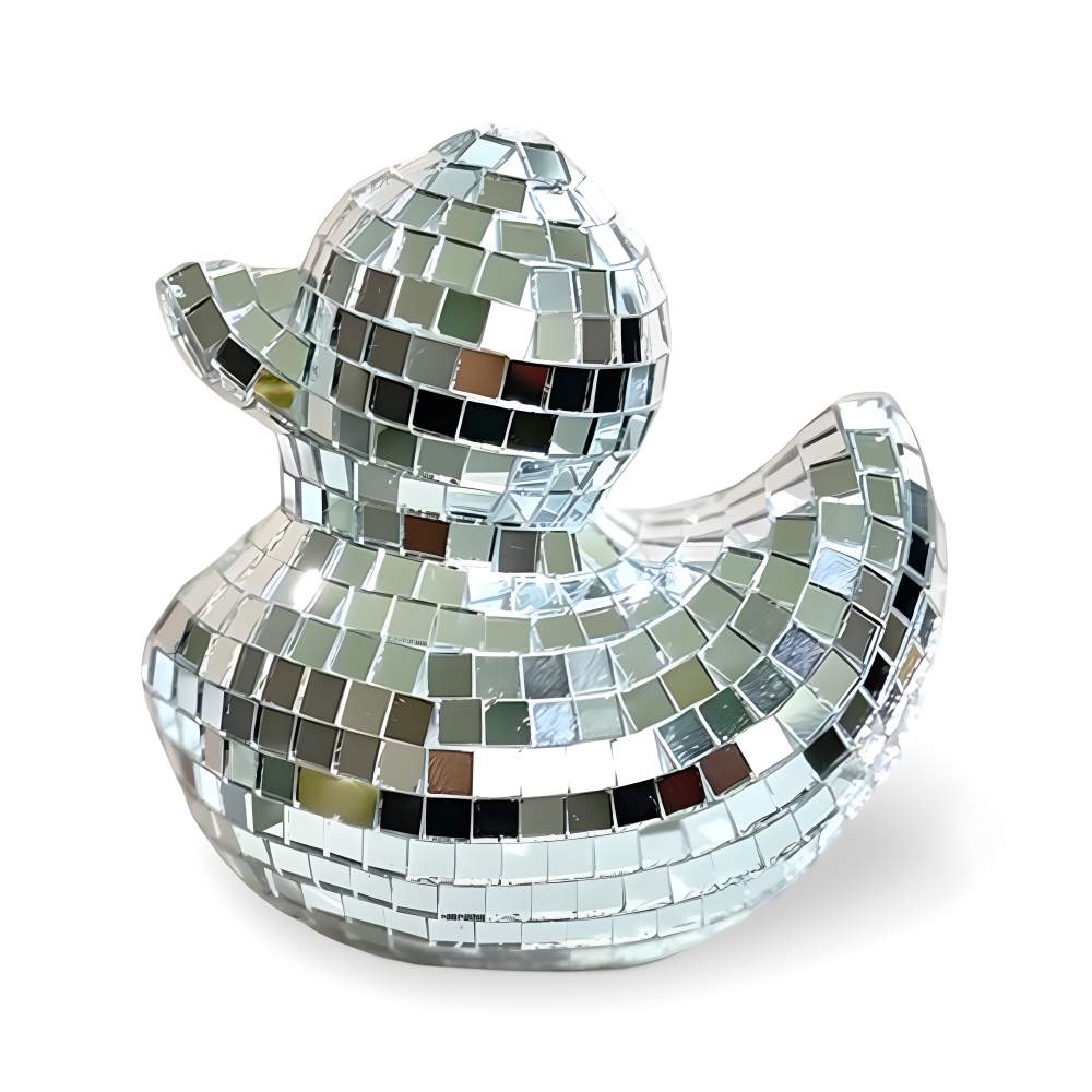 Artisan Duck Discospegel – Rolig dekorativ accent