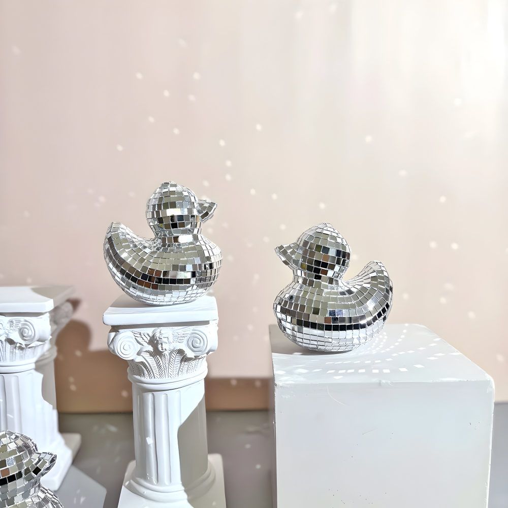 Artisan Duck Discospegel – Rolig dekorativ accent