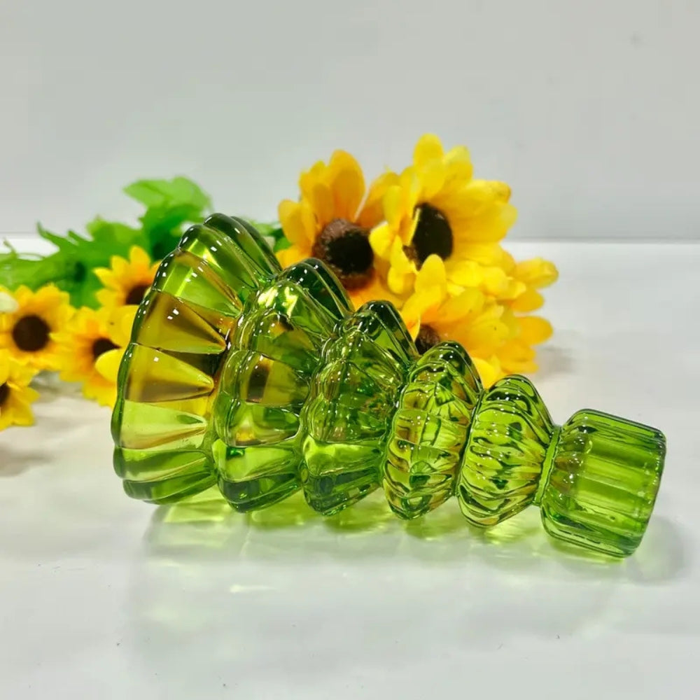 Ljusstakar i kristallklart glas - 3-delat dekorativt bordsdekor