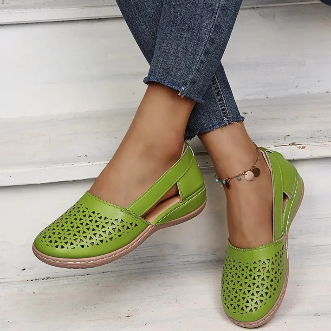 Flexibla slip-on-skor för kvinnor