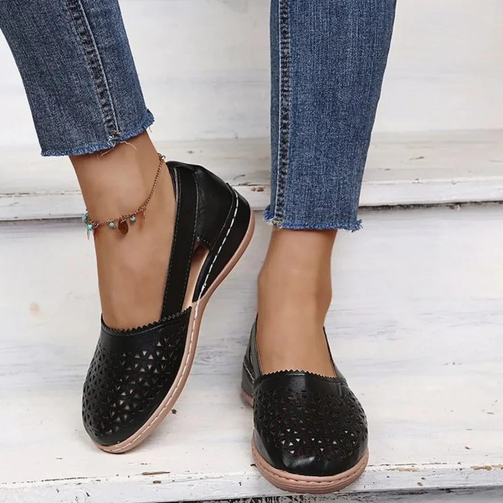 Flexibla slip-on-skor för kvinnor