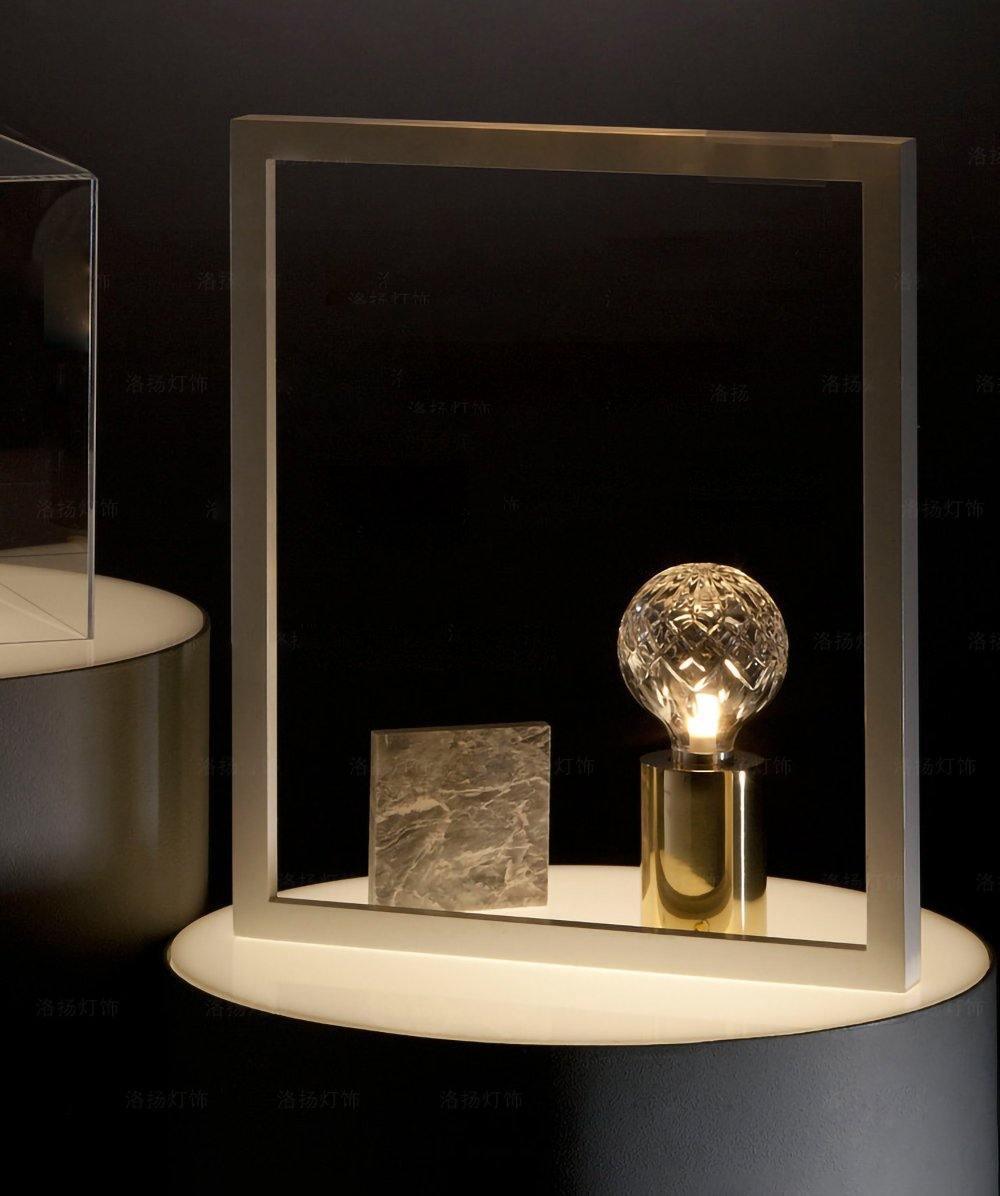 Modern kristallbordslampa – Sofistikerad glödlampa för inomhusbruk