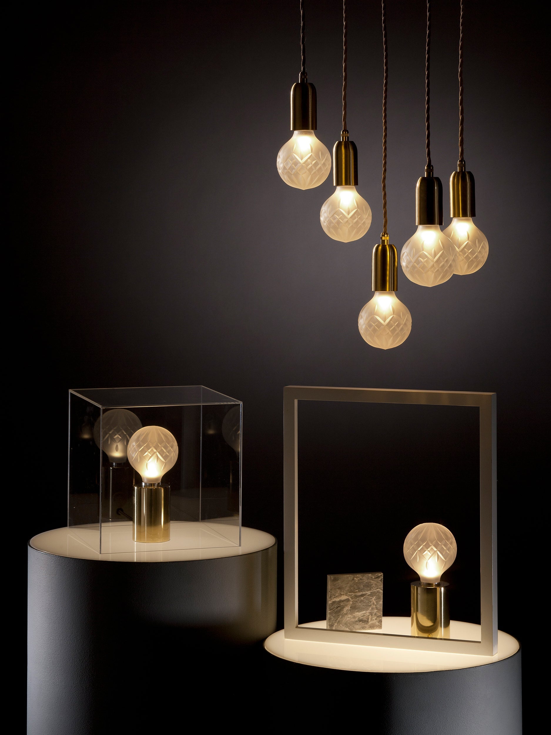 Modern kristallbordslampa – Sofistikerad glödlampa för inomhusbruk