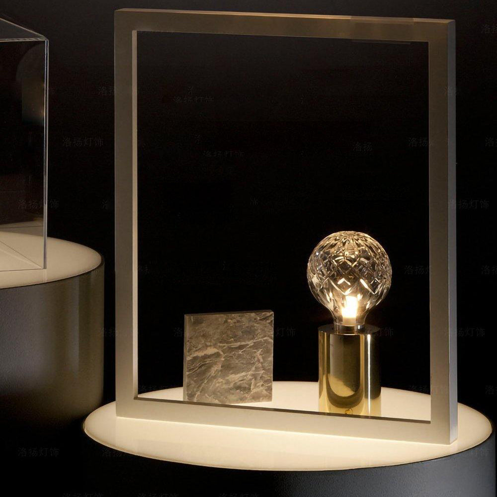Modern kristallbordslampa – Sofistikerad glödlampa för inomhusbruk