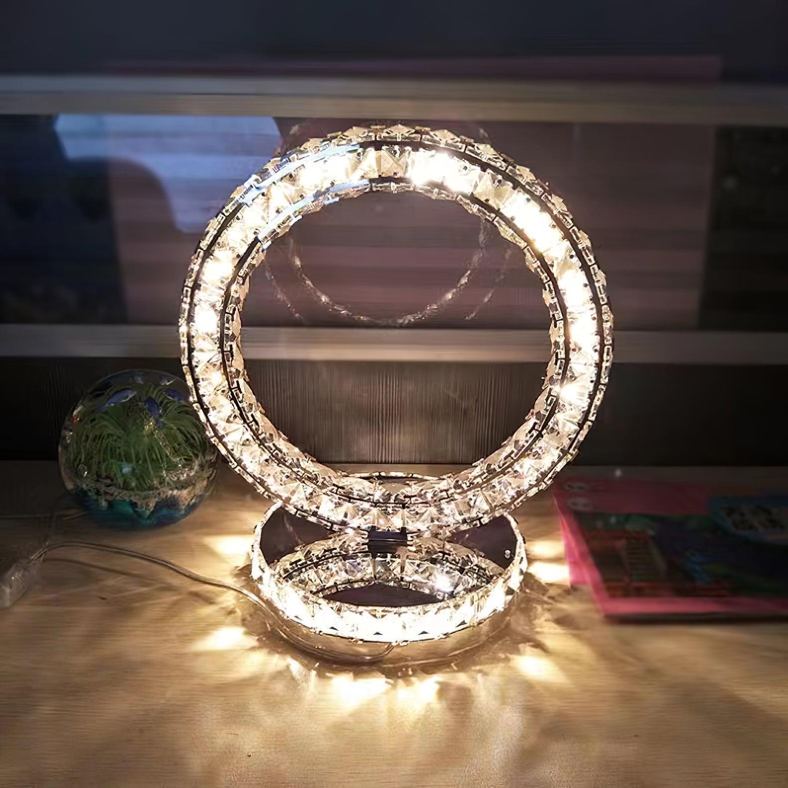 Shimmer Ring Bordlampa - Snygg LED-accentlampa