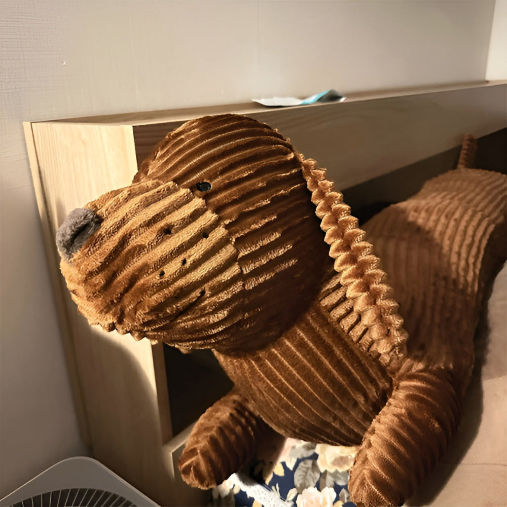 Bedårande manchestertaxkudde – Mjuk plyschhundkudde