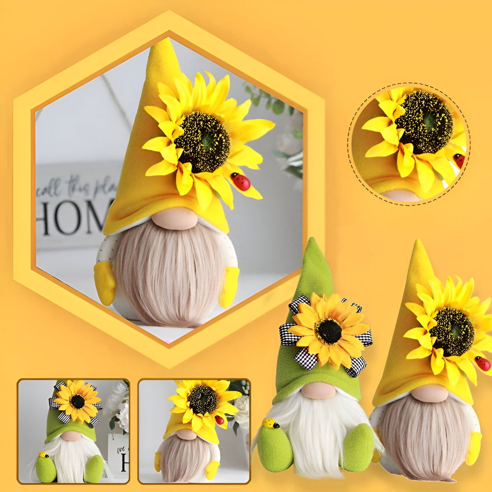 Söt plyschtomtedekoration – Nyckfull skrivbordsdekoration och festlig presentidé