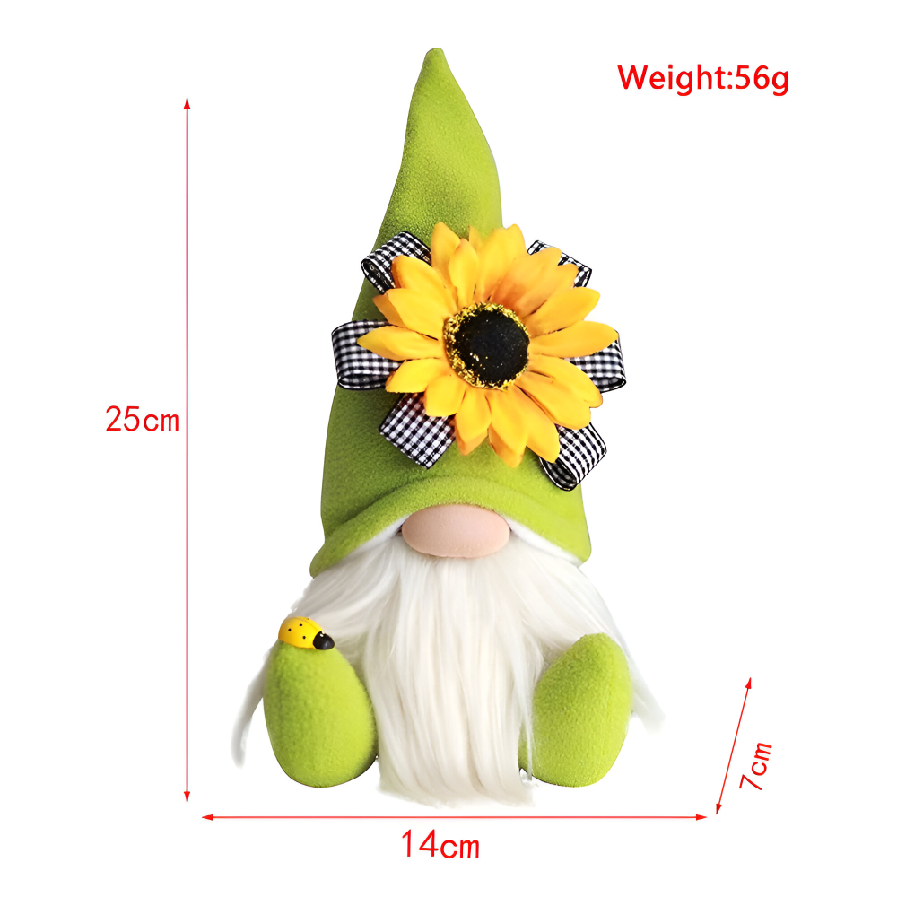 Söt plyschtomtedekoration – Nyckfull skrivbordsdekoration och festlig presentidé