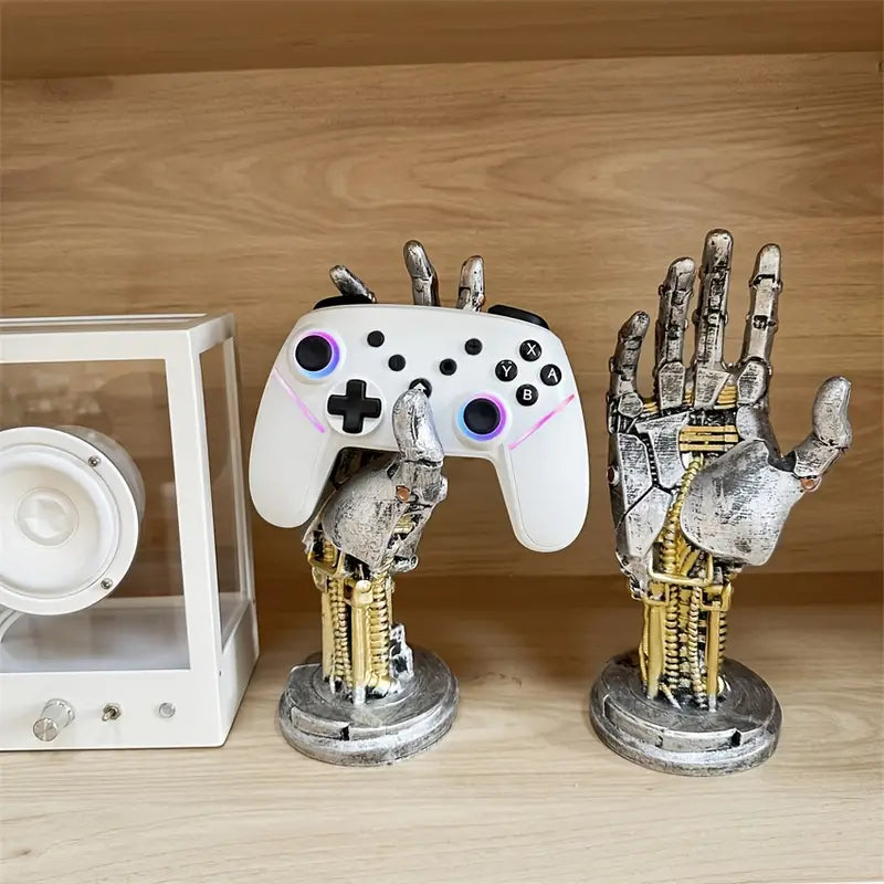 Futuristiskt spelkontrollstativ – Elegant Sci-Fi-displayhållare