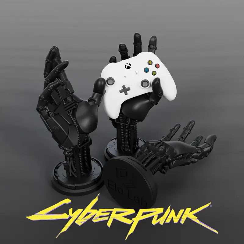 Futuristiskt spelkontrollstativ – Elegant Sci-Fi-displayhållare