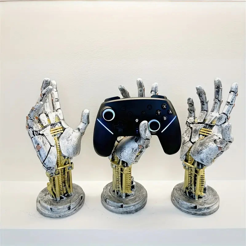 Futuristiskt spelkontrollstativ – Elegant Sci-Fi-displayhållare