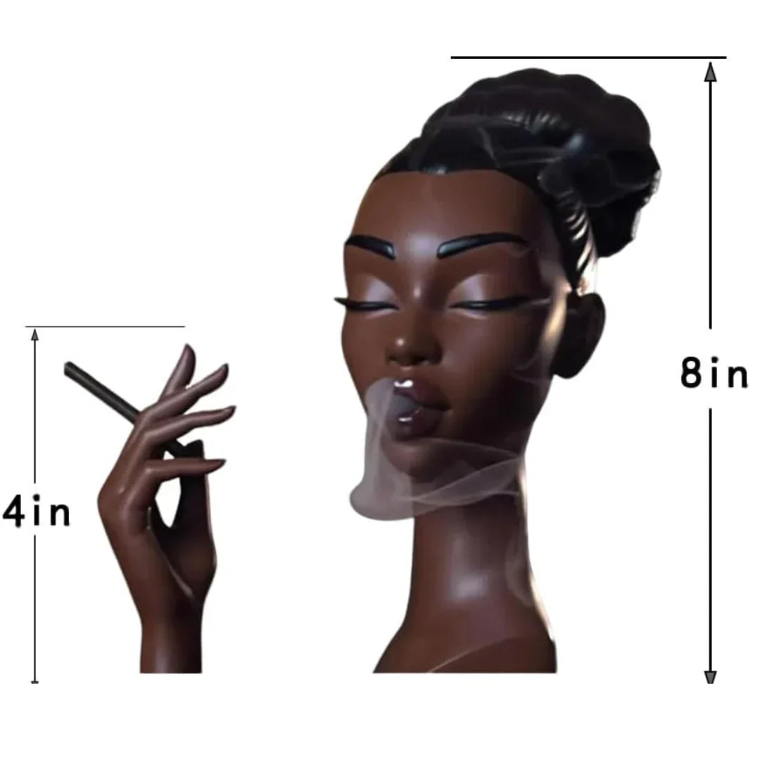 Elegant damhuvudstaty – Retro glamourinredning med cigarettdetaljer