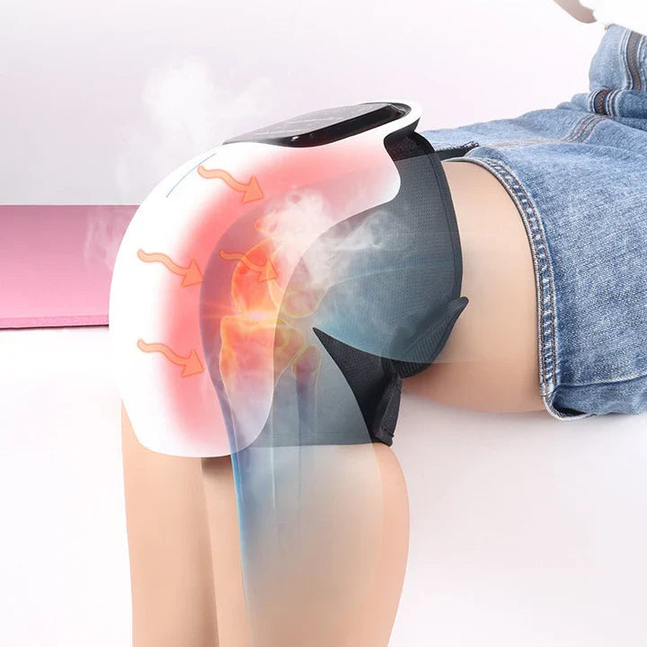 Kompakt knämassageapparat med värme – Riktad smärtlindring
