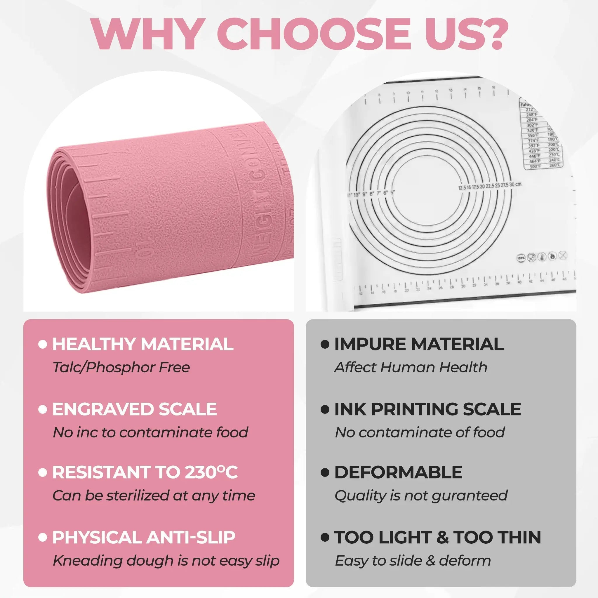 Stor silikon värmebeständig matta - Halkfri köksunderlägg