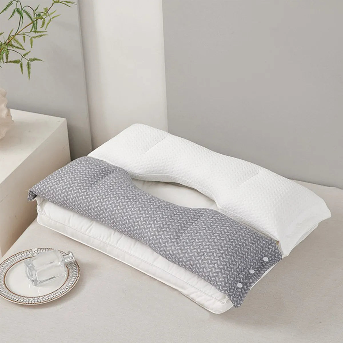 Contour Support Memory Foam Nackkudde – Ortopedisk nackkudde för djup sömnkomfort