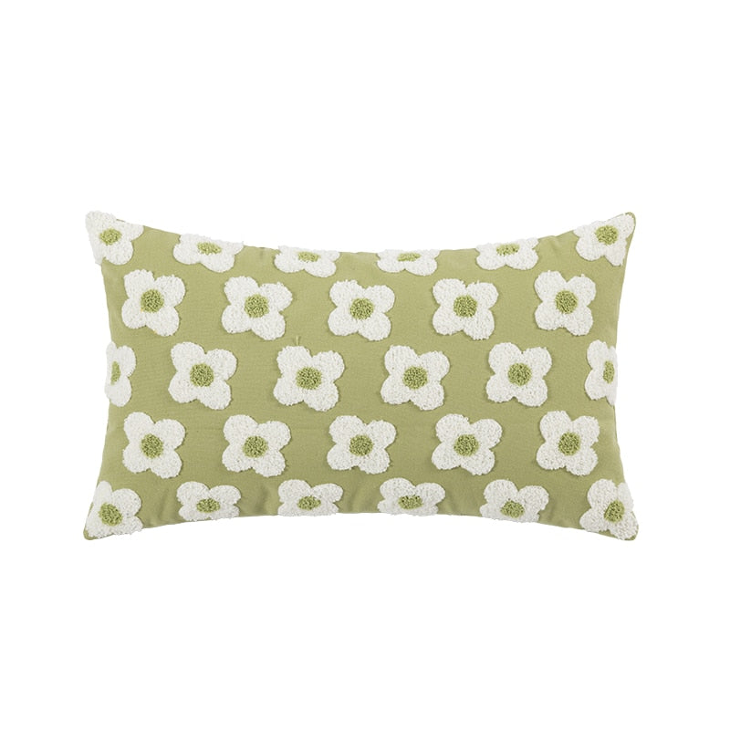 WhimsiCharm - Broderat kuddfodral med blommande tusensköna