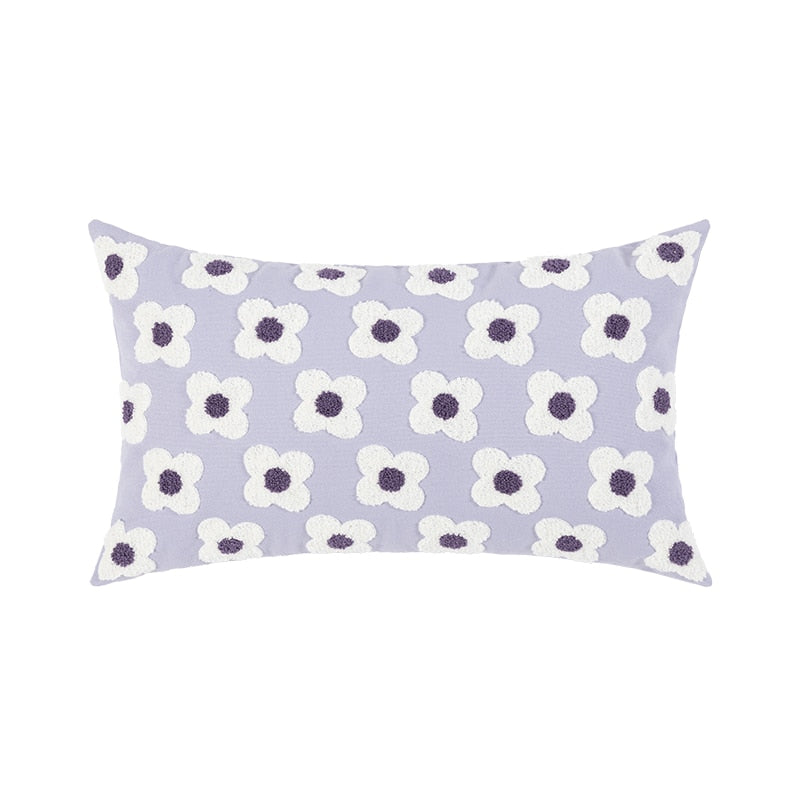 WhimsiCharm - Broderat kuddfodral med blommande tusensköna