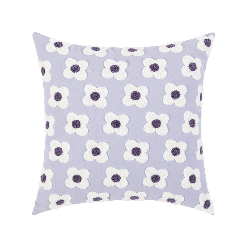 WhimsiCharm - Broderat kuddfodral med blommande tusensköna