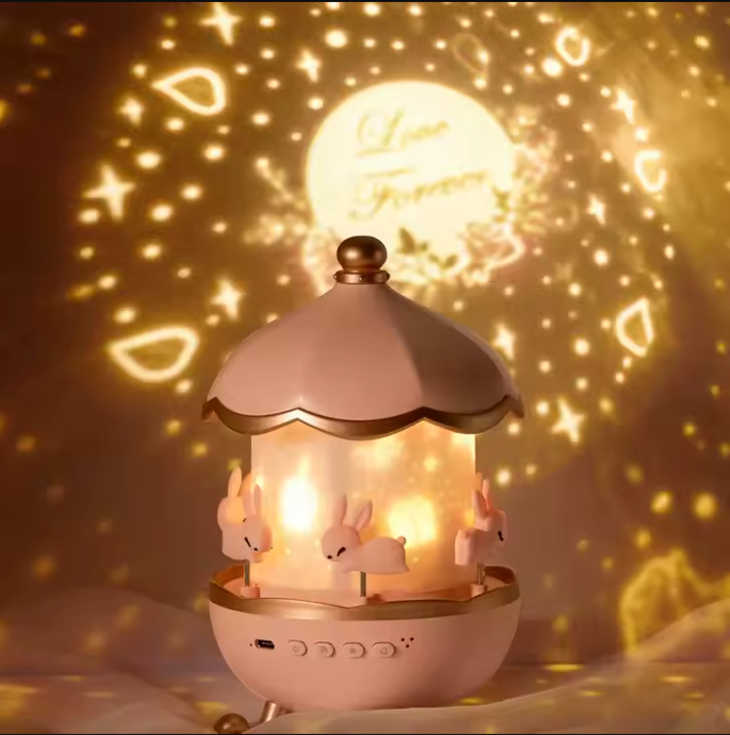 StarryGlow 360° roterande nattljus – fascinerande projektor