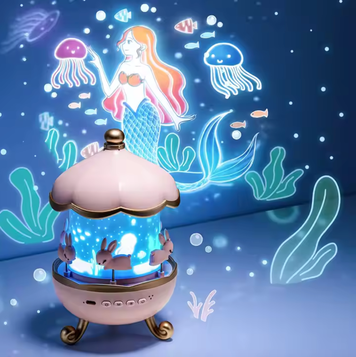 StarryGlow 360° roterande nattljus – fascinerande projektor