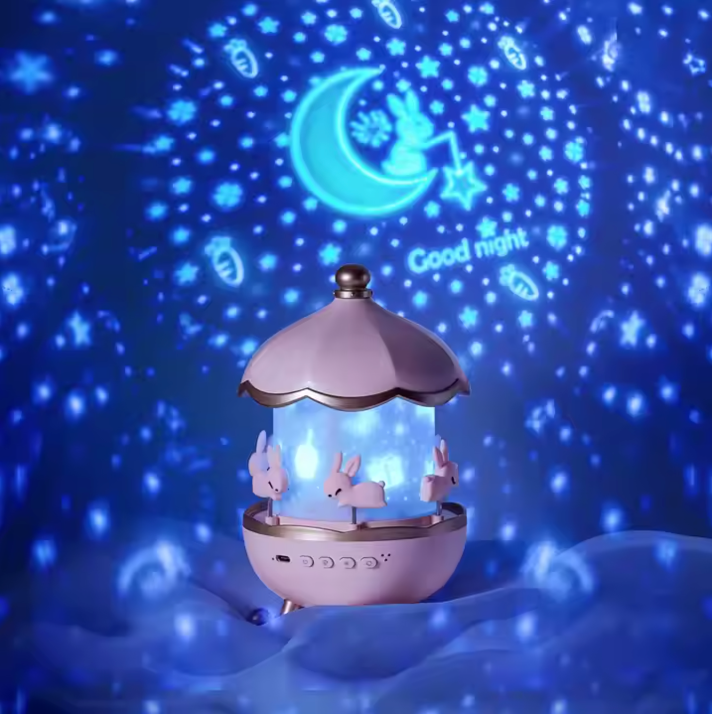StarryGlow 360° roterande nattljus – fascinerande projektor