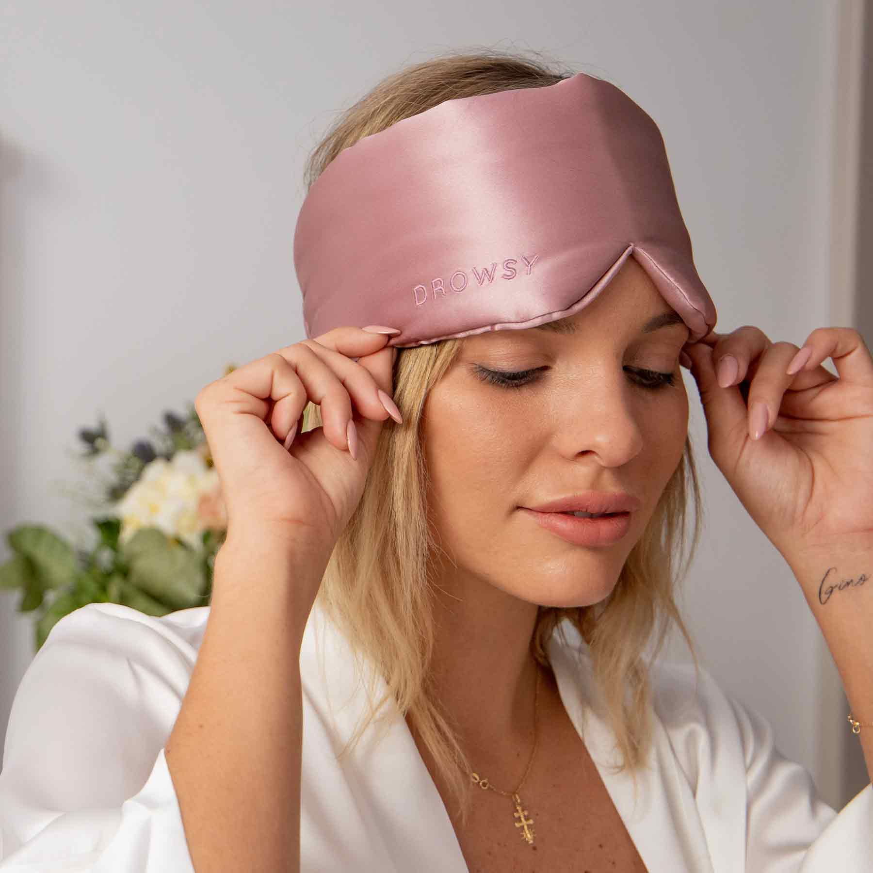 Premium sidensömnmask – Ultramjuk ljusblockerare
