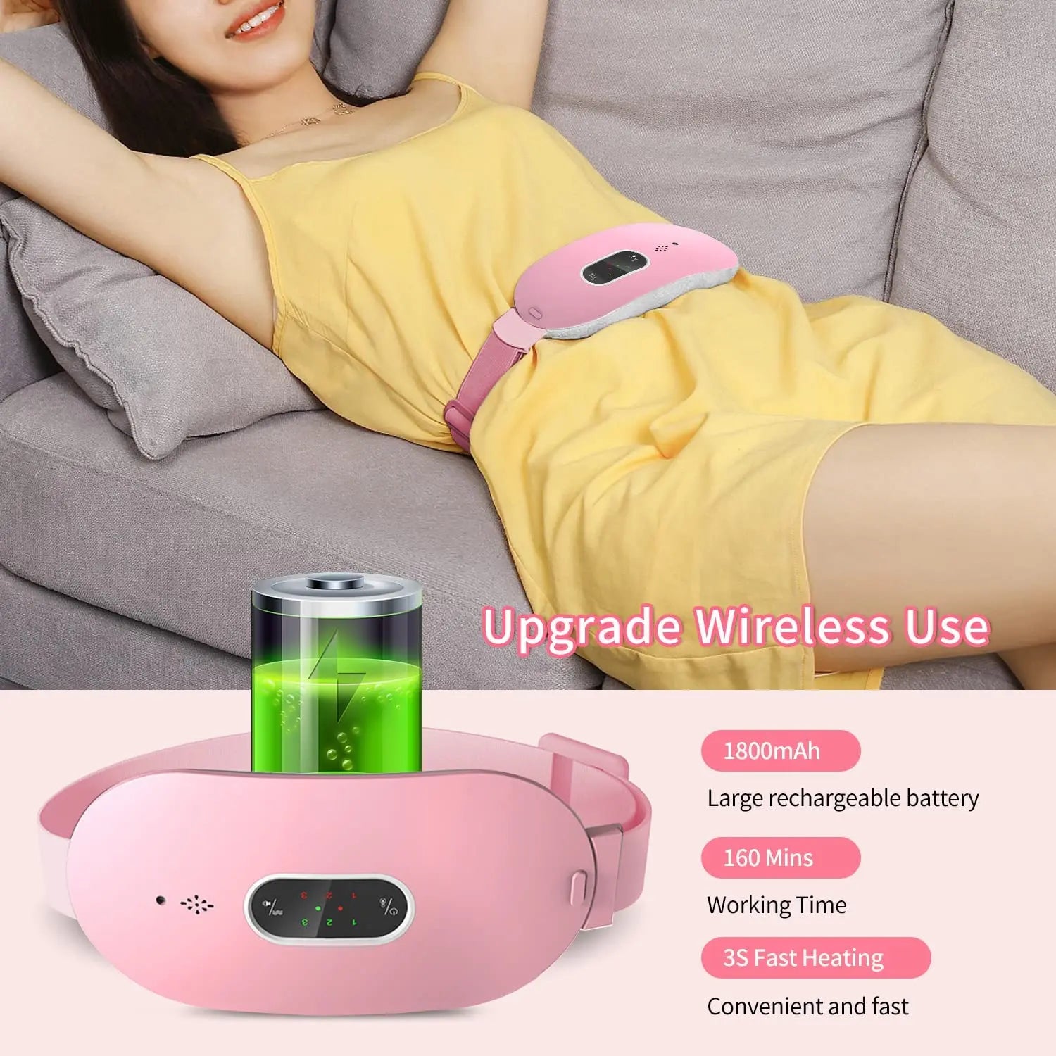 Menstrual Relief Massager – Värme- och vibrationsterapi