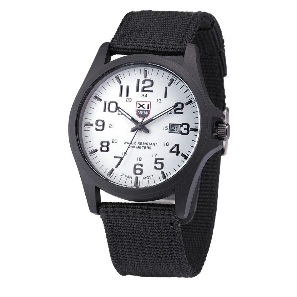 Robust taktisk militärklocka - Slitstark armbandsklocka i arméstil för utomhusäventyr