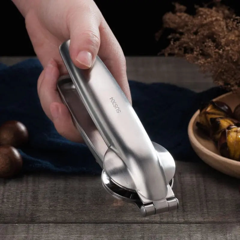 NutMaster - Premium kastanjeöppnare – Enkel skalskärare i rostfritt stål