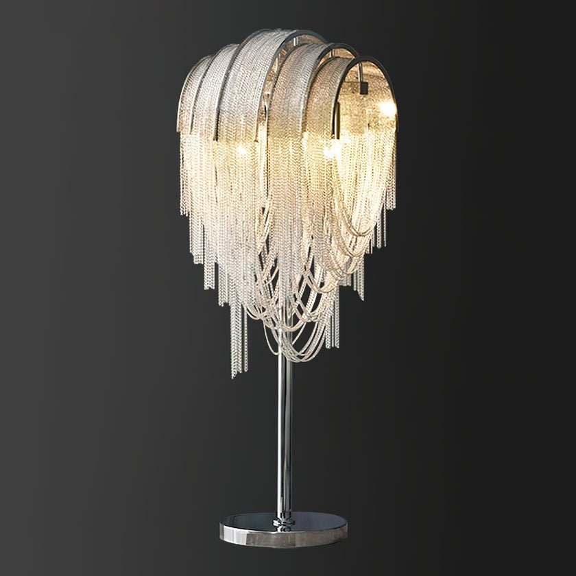 Tassel Glow Bordlampa - Modern Metallisk Kedjeaccentlampa