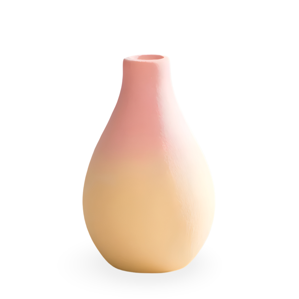 Färgglad keramisk macaronvas – Modern konstnärlig blomsterhållare för hem- och bordsdekoration