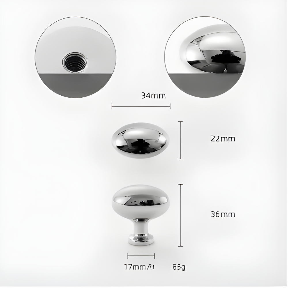 Italiensktillverkade knoppar i massiv mässing – Lyxig touch för dörrar och lådor