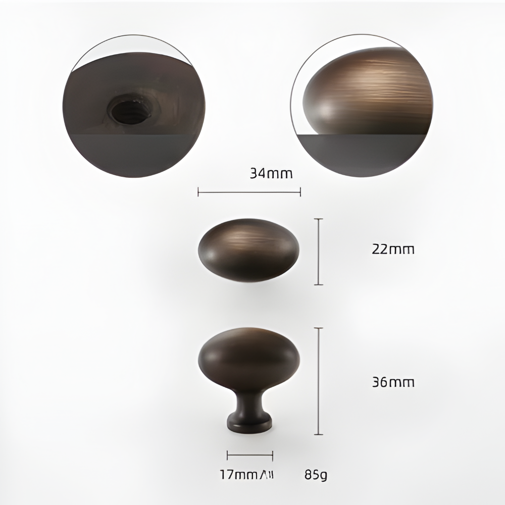 Italiensktillverkade knoppar i massiv mässing – Lyxig touch för dörrar och lådor