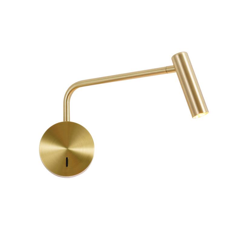 Modern rund LED-vägglampa – minimalistisk skivformad vägglampa