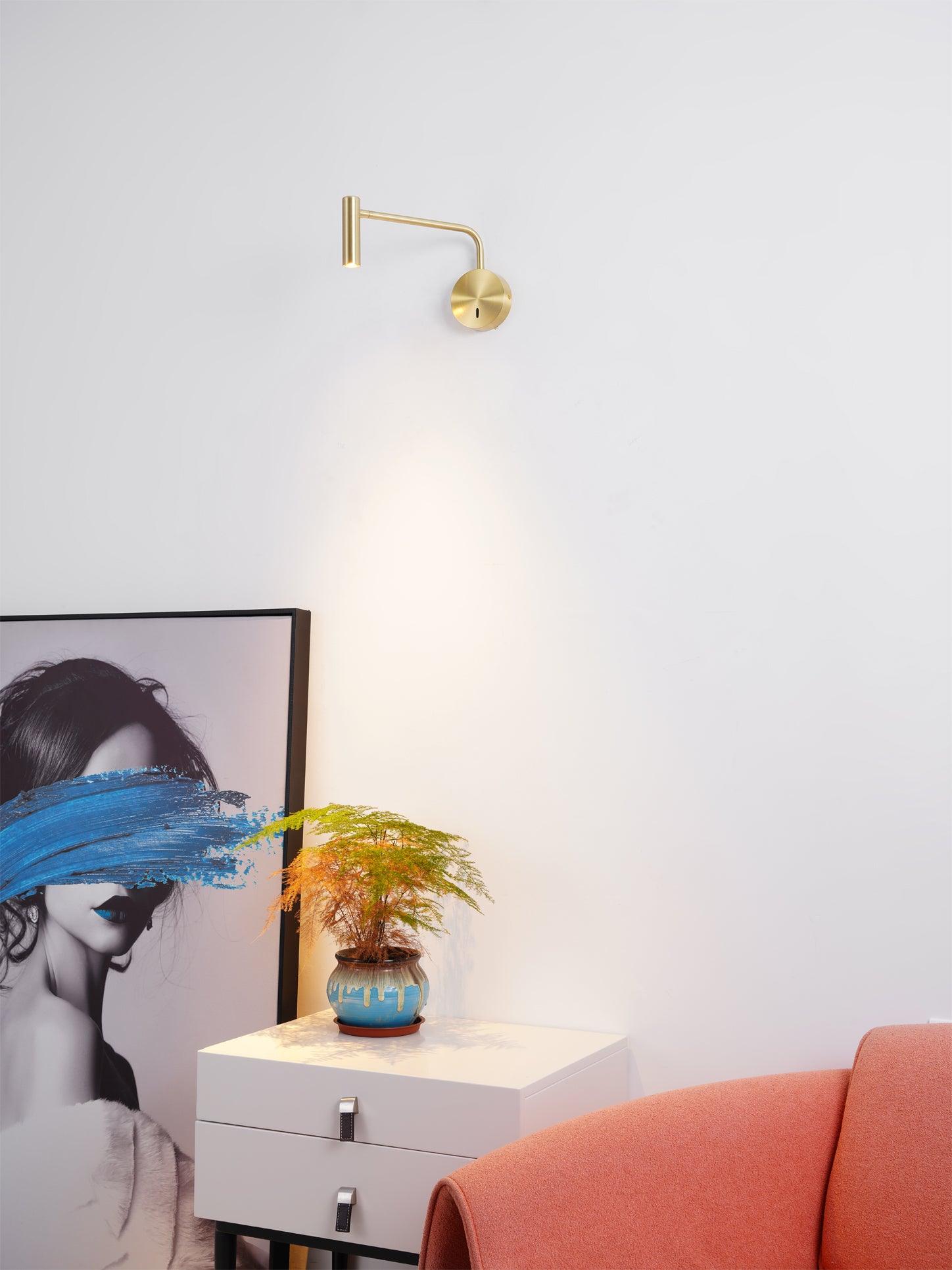 Modern rund LED-vägglampa – minimalistisk skivformad vägglampa