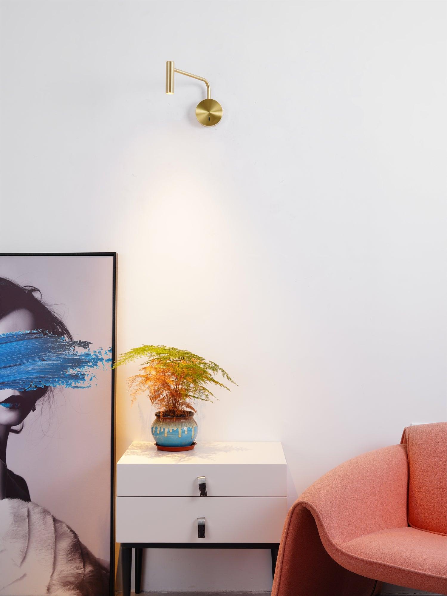 Modern rund LED-vägglampa – minimalistisk skivformad vägglampa