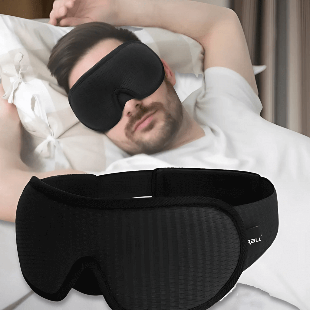 3D-konturerad sömnmask – Ljusblockerande komfort för djupare och vilsam sömn