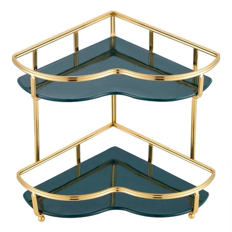 SlimFit hörnhylla – Elegant nivåindelad organisatör för badrum