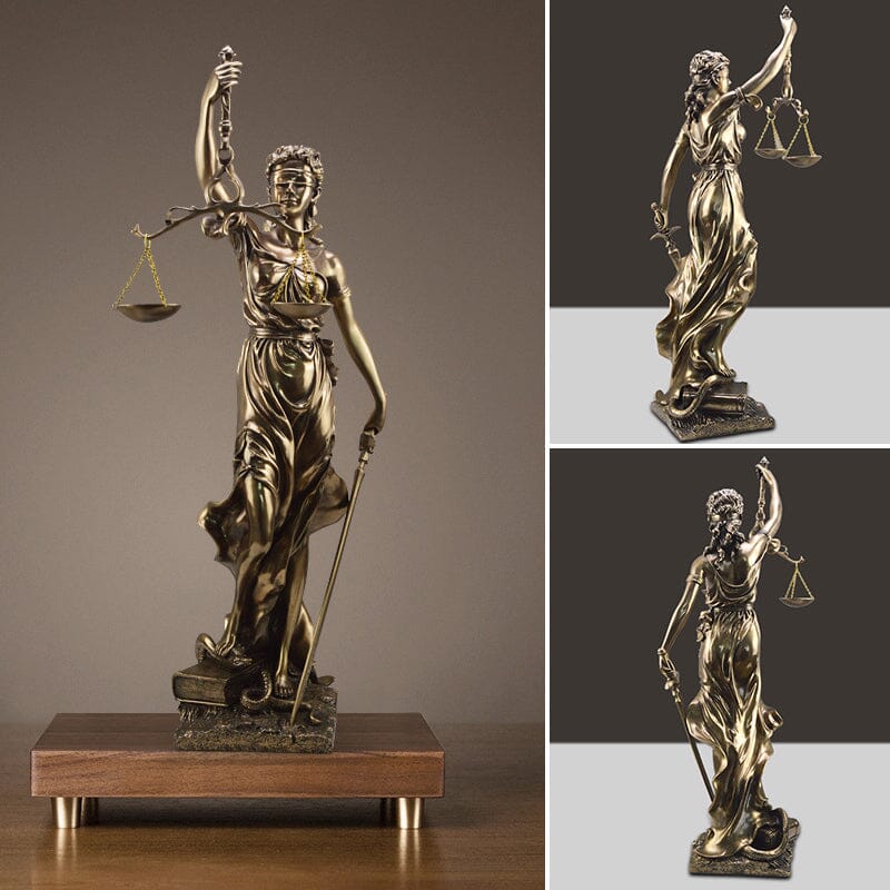 Lady Justice-figur – Elegant dekorativ skulptur av rättvisans gudinna