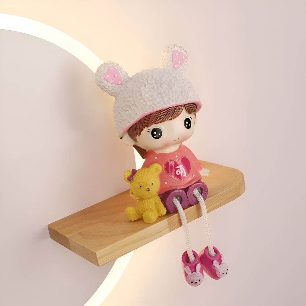 Lekfull tecknad LED-vägglampa för barn – Rolig accentlampa för sovrummet