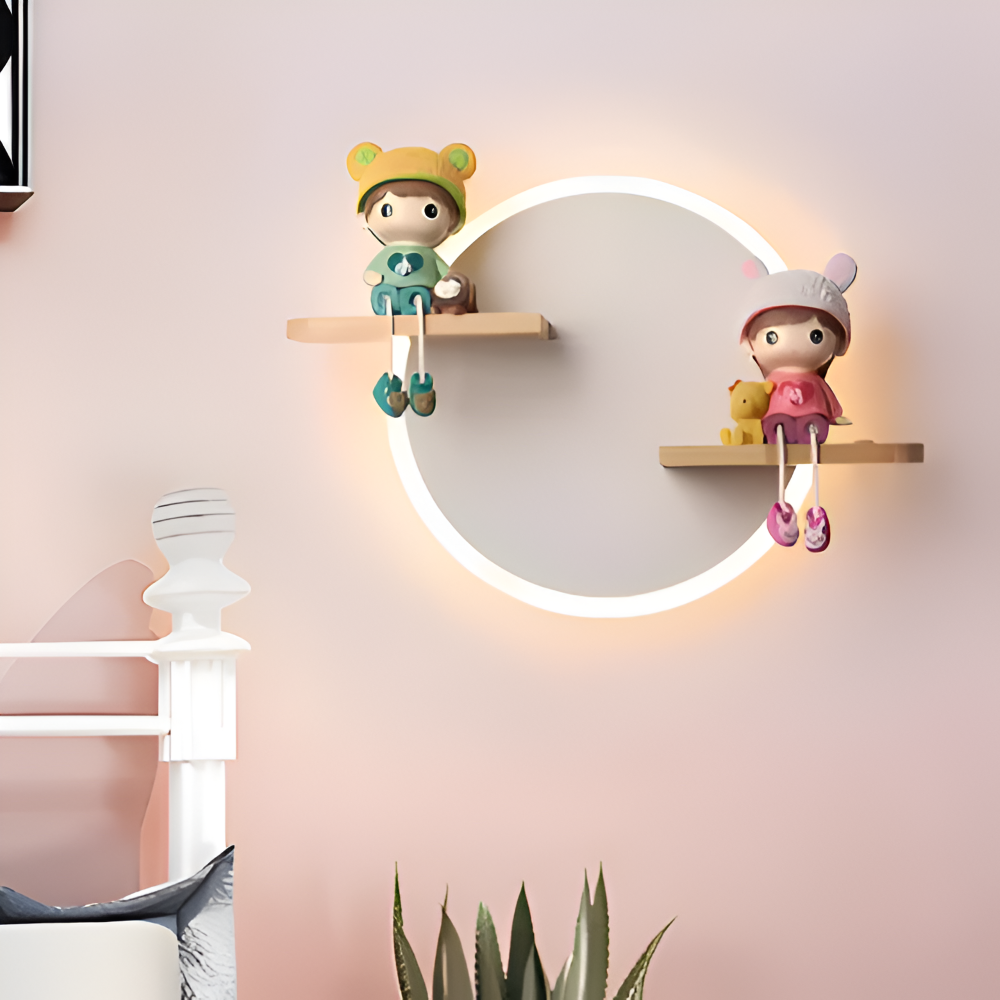 Lekfull tecknad LED-vägglampa för barn – Rolig accentlampa för sovrummet