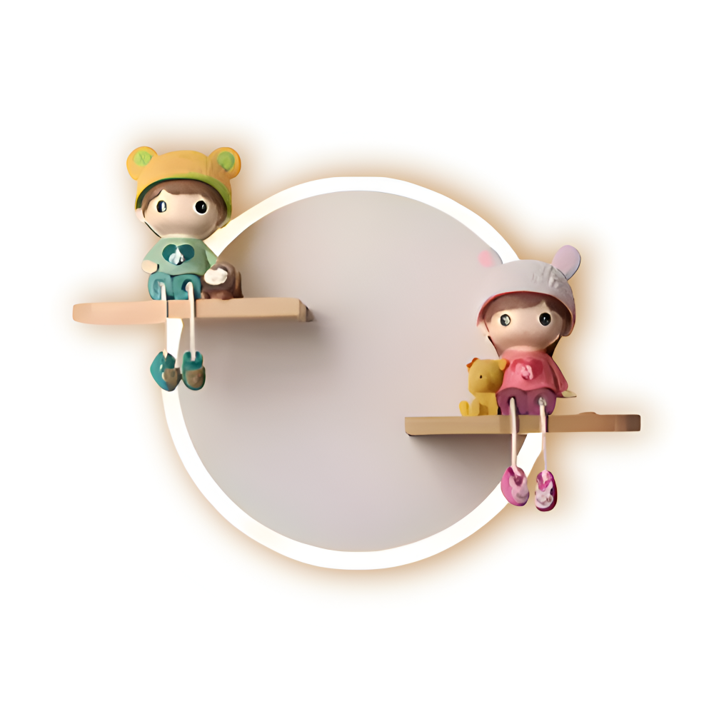 Lekfull tecknad LED-vägglampa för barn – Rolig accentlampa för sovrummet