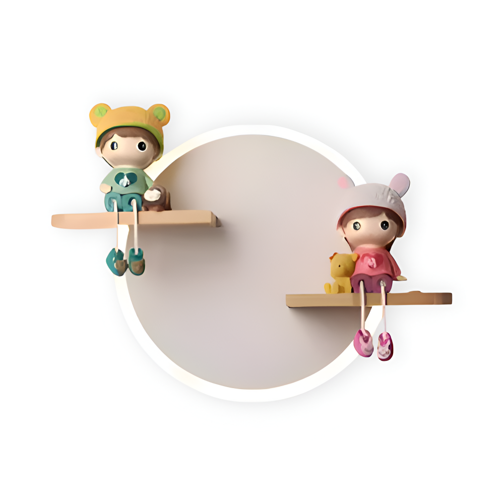 Lekfull tecknad LED-vägglampa för barn – Rolig accentlampa för sovrummet