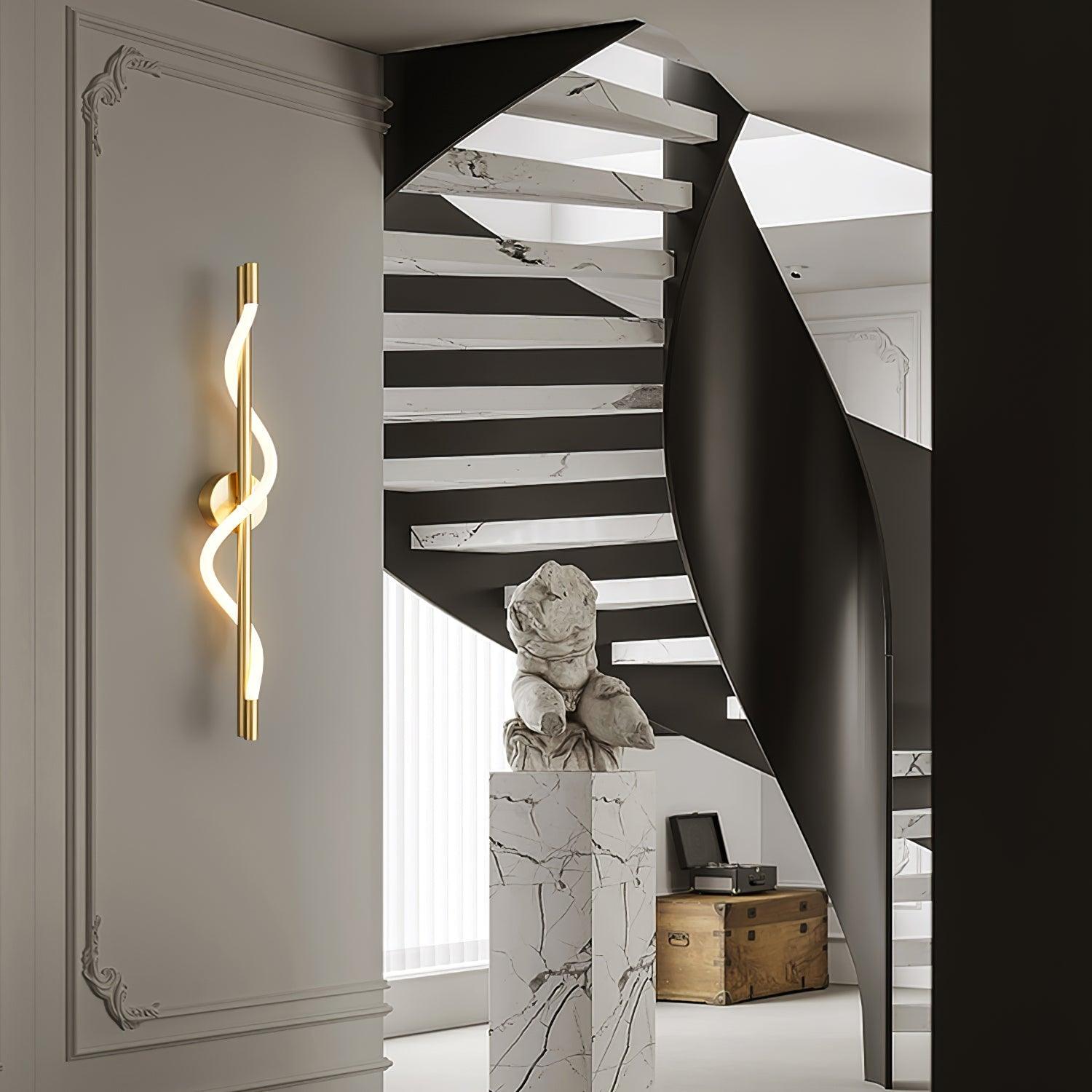 Modern Wave LED-vägglampa – Justerbar böjd linjär vägglampa