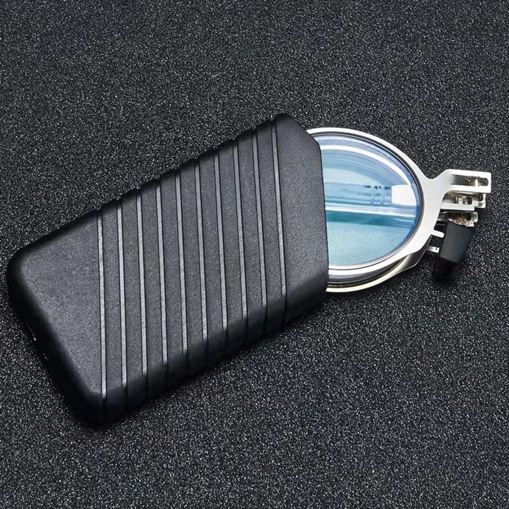 Kompakta hopfällbara läsglasögon – Ultralätta blåljusskydd med bärbart fodral